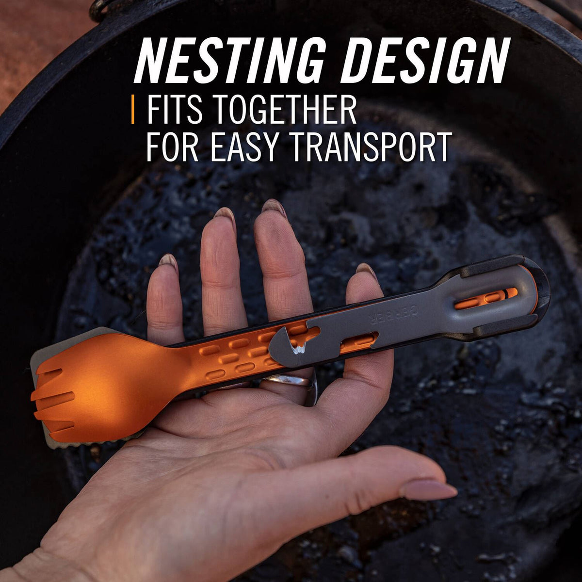 ComplEAT Utensil Set - Burnt Orange | Gerber Gear