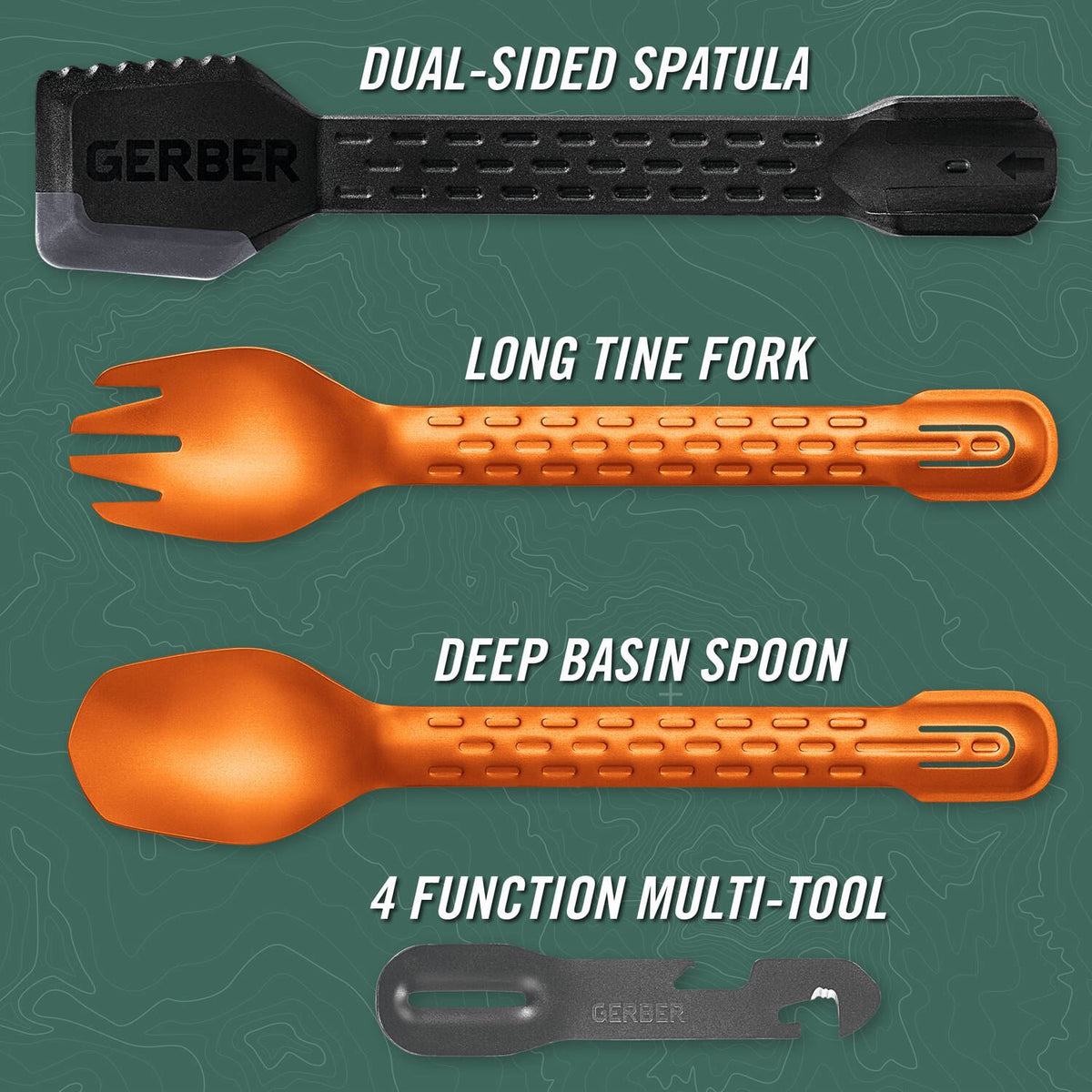 ComplEAT Utensil Set - Burnt Orange | Gerber Gear