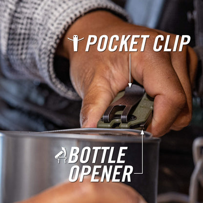 Prybrid Utility Clip - OD Green | Gerber Gear