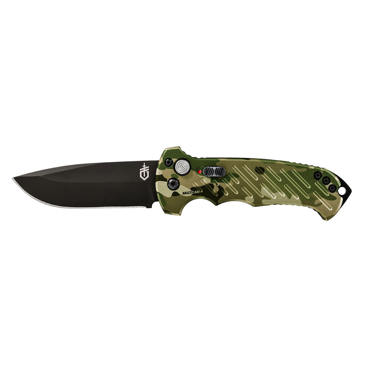 06 Auto - Multicam®, Drop Point, Plain Edge | Gerber Gear
